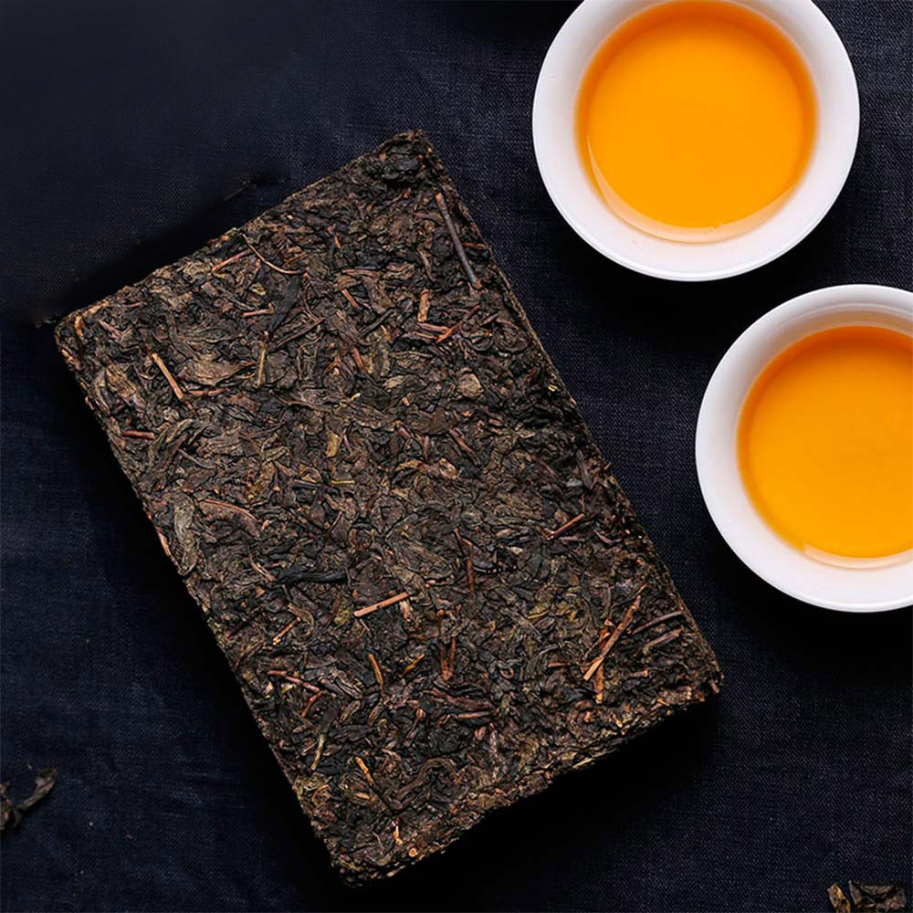 2023/2025 Golden Flower Tea Heicha Fucha Tea Brick Dark Tea From Hunan Anhua 318g