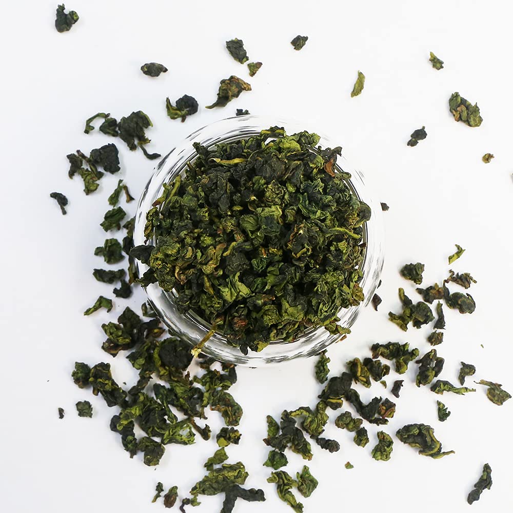 Tie Guan Yin Oolong Tea Loose Leaf Chinese Anxi Green Oolong Tea Gentle Orchid Aroma Premium Natural Iron Goddess of Mercy Help to Detox 4oz/113g