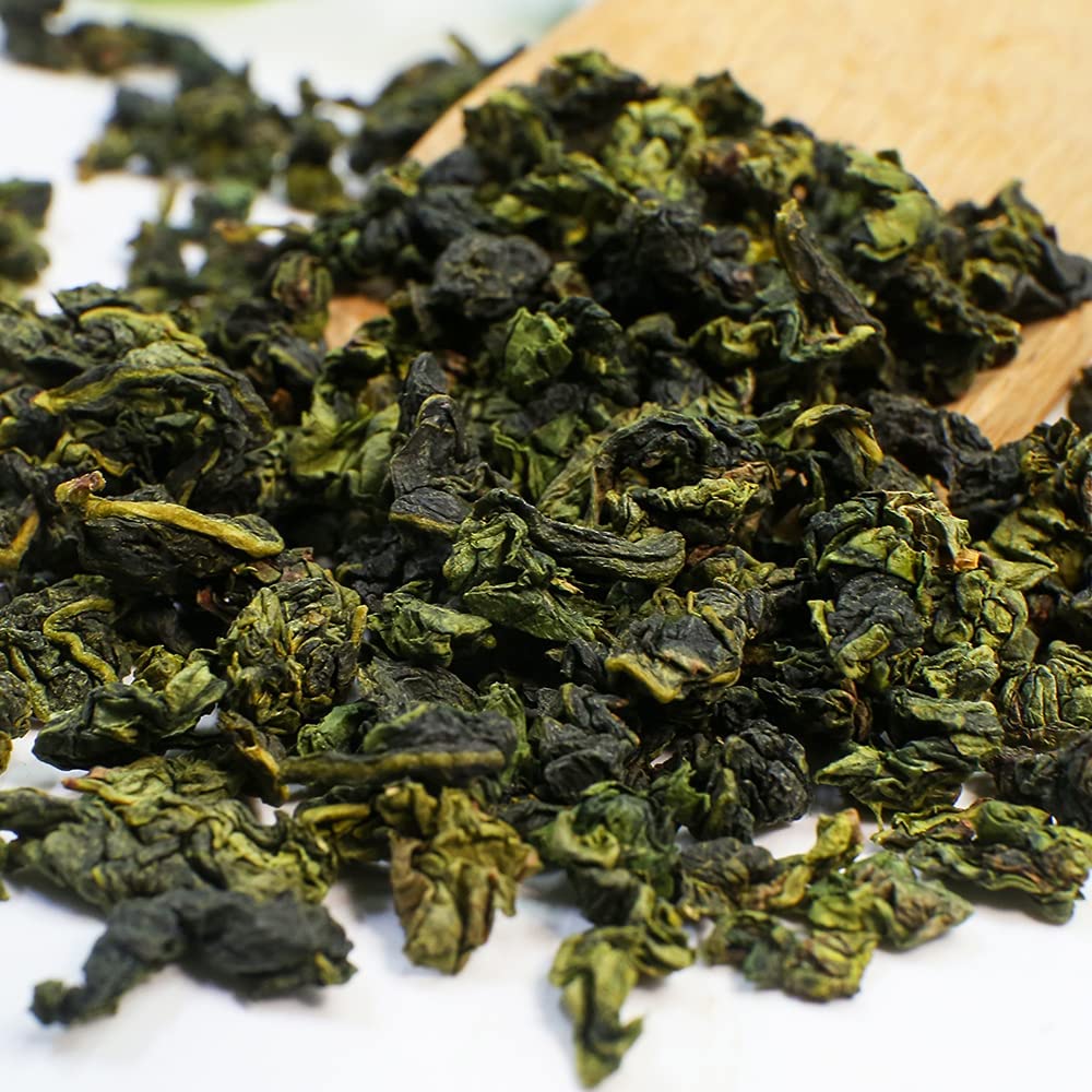 Tie Guan Yin Oolong Tea Loose Leaf Chinese Anxi Green Oolong Tea Gentle Orchid Aroma Premium Natural Iron Goddess of Mercy Help to Detox 4oz/113g