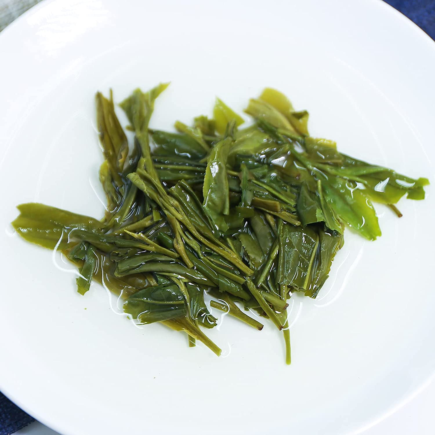 Chinese Longjing Tea Superior Natural Dragon Well Loose Leaf Green Tea Rich Bean Aroma Dragonwell Tea Green Tea Leaves 4oz/113g