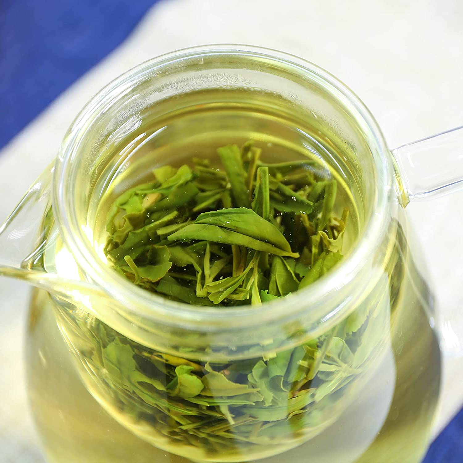 Chinese Longjing Tea Superior Natural Dragon Well Loose Leaf Green Tea Rich Bean Aroma Dragonwell Tea Green Tea Leaves 4oz/113g