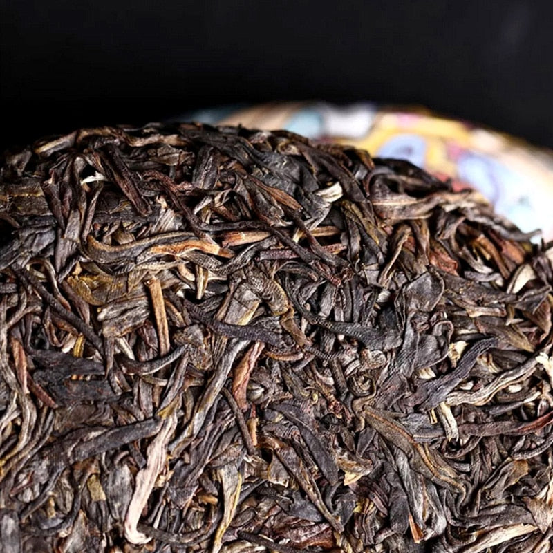 Haiwan 2021 Raw Pu-erh Tea "Zi Rui Ben Teng" Year of The Ox Zodiac Handmade Sheng Pu-erh Tea Cake 400g