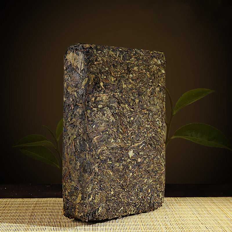 2017/2019 Dark Tea Fu Brick Tea Chinese Tea Golden Flower Tea from Hunan Anhua 750g