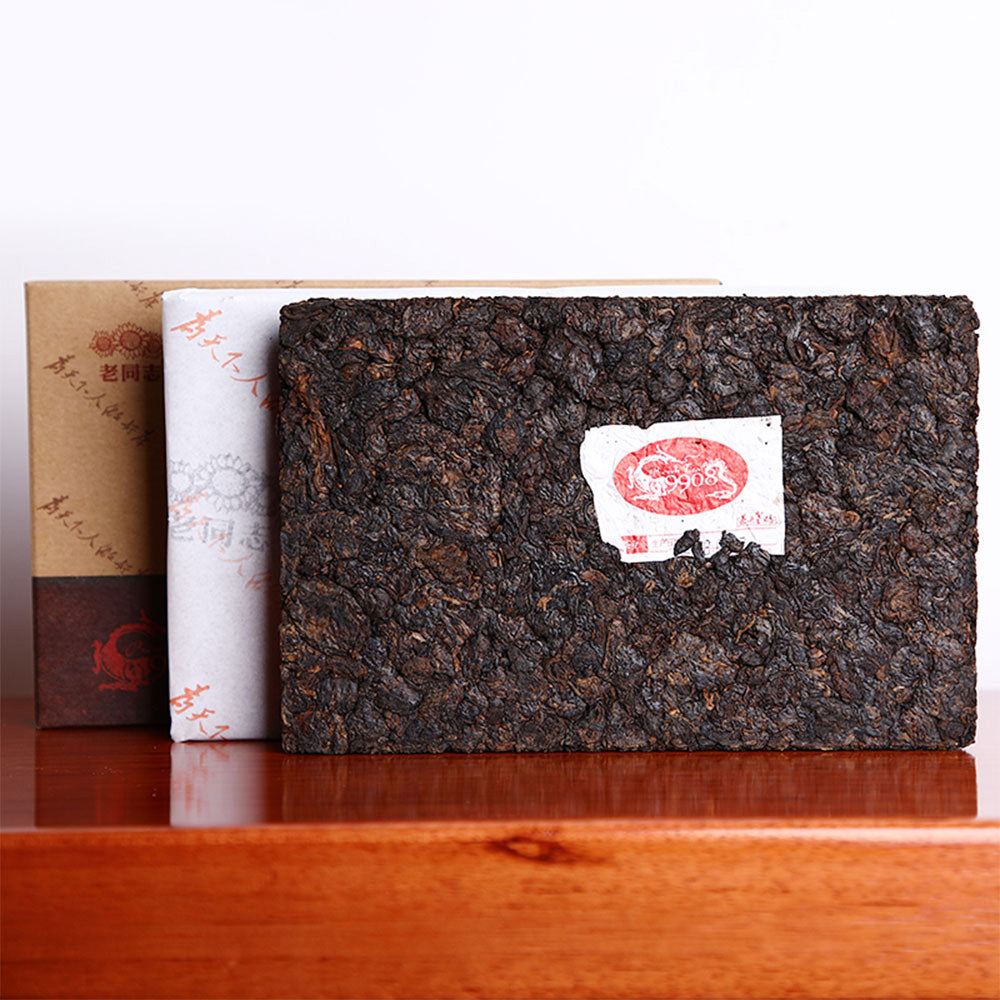 Haiwan 2018 Shu Pu-erh Tea 9908 "Cha Tou Old Brick" Ripe Pu-erh Tea Brick 500g