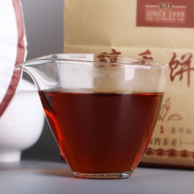 Haiwan 2018 Shu Pu-erh Tea Batch 181 Menghai Tea Area "Chun Xiang Tea Cake" Ripe Pu-erh Tea 357g