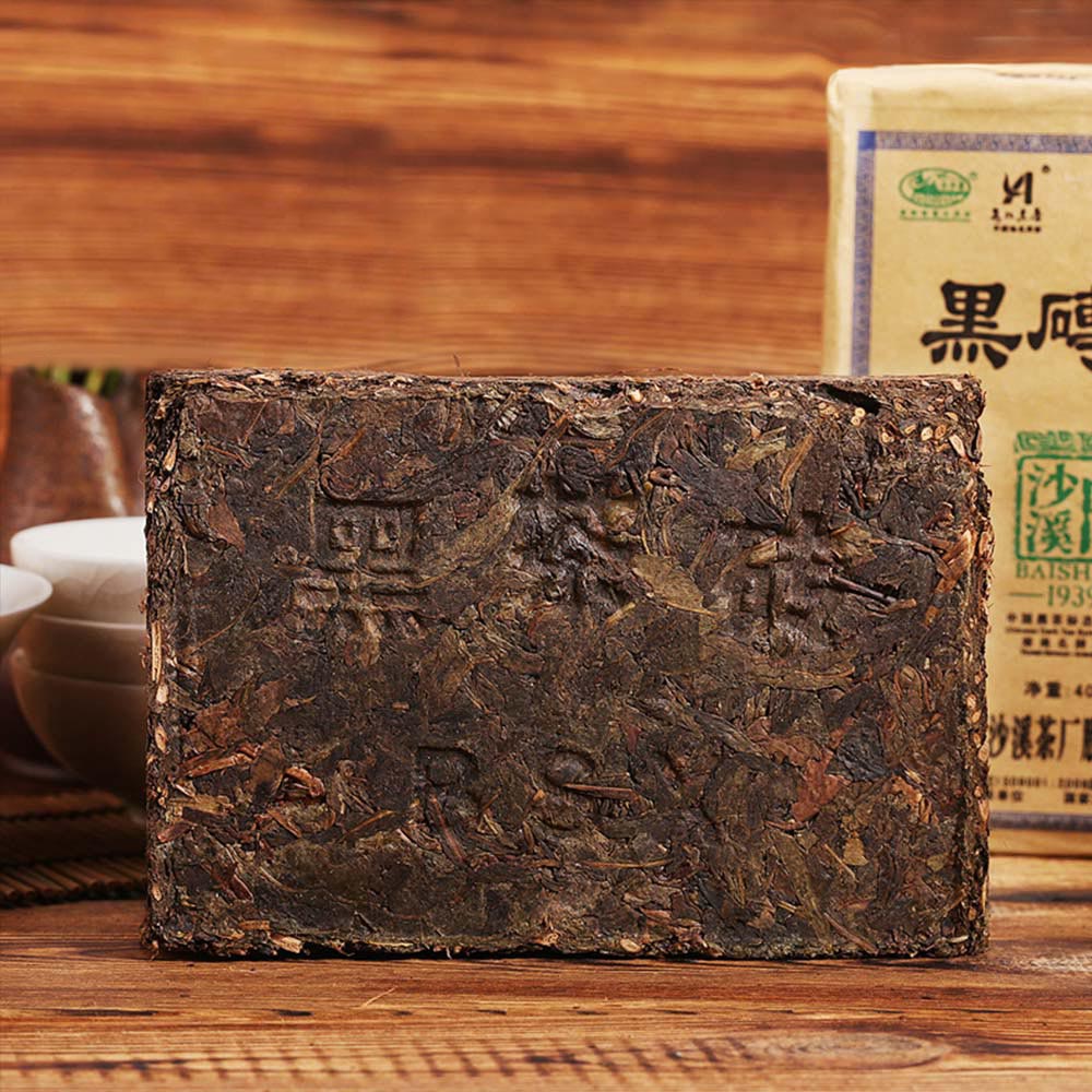 2010 Dark Tea Brick Anhua Heicha Tea with Honey and Floral Tones 400g