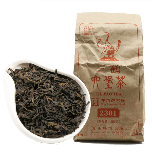 2013 Sanhe 2301 Liupao Tea Dark Tea Loose Leaf Golden Flower Tea 250g