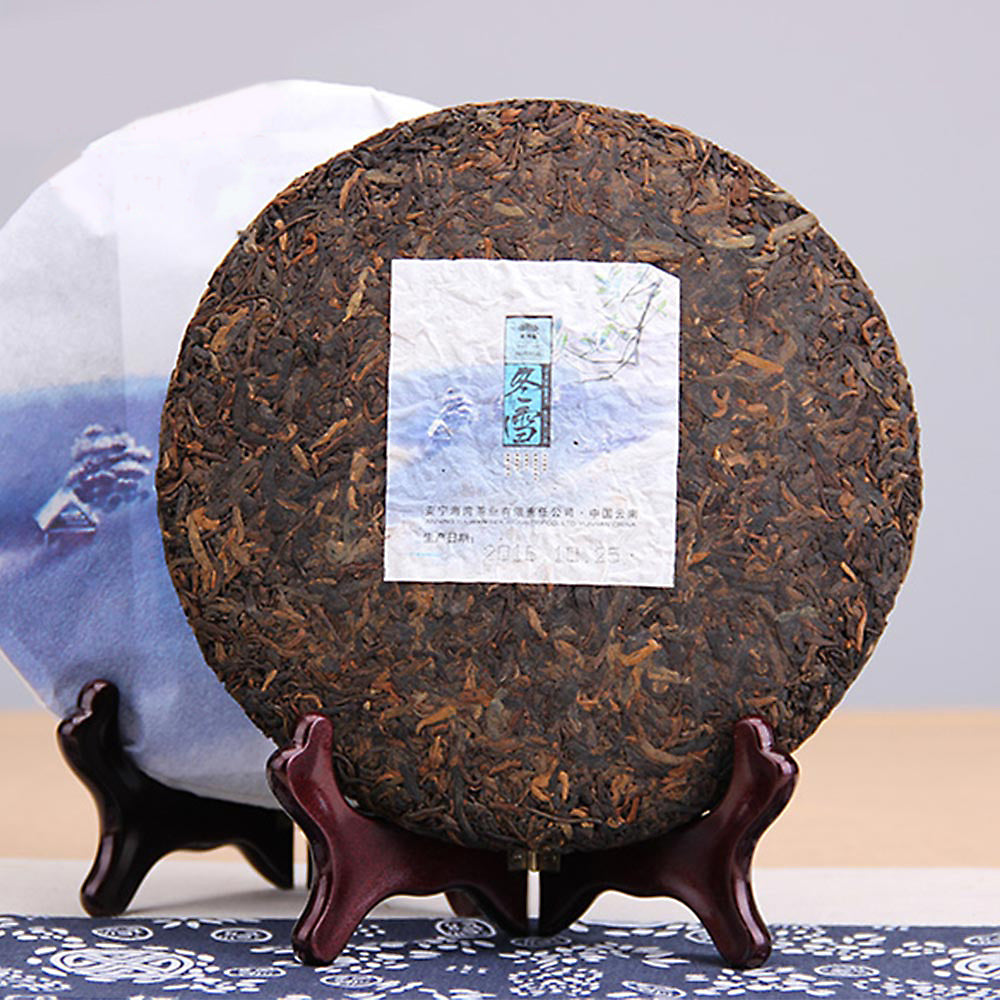 Haiwan 2016 Shu Pu-erh Tea "Winter" Four Seasons Tea Series "Dong Xue" Ripe Pu-erh Tea Cake 400g